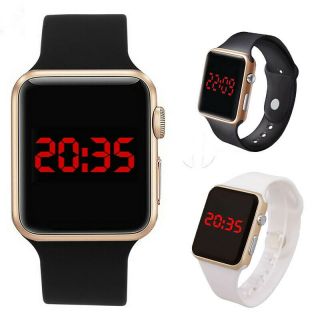 Digital Silikon LED Armband Uhr Armbanduhr Watch Herren Damen Kinder Sport 2019 2