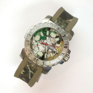 43mm $325 Reactor Ss Meltdown 2 Camo Realtree Dial 200m Dive Watch 76826 Nr