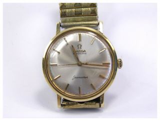 Vintage 1970s Mens Omega Seamaster Automatic Gold Plated Dress Wrist Watch