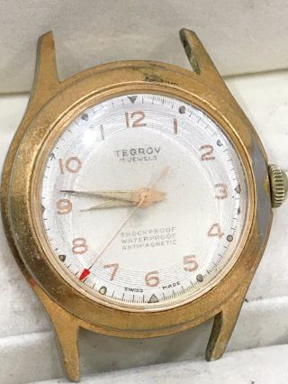 Vintage Tegrov Watch Swiss Made 17 Jewels Antimagnetic Joblot House