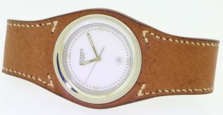Hermes Paris Harnais HA1.  710 high fashion SS quartz unisex watch w/ date 3
