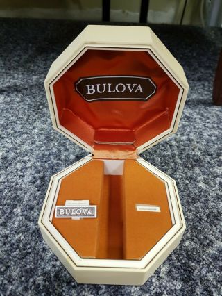 Vintage Bulova Accutron Empty Display Presentation Box Boxed