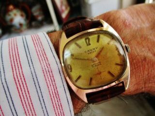 Cauny Apollon (art - Deco) Vintage Swiss Watch (peseux)