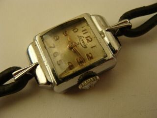 Vintage 1930s Art Deco French Made Ladies Cocktail Watch By Lacorda