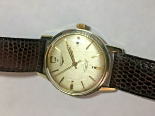 Vintage Longines Conquest Automatic Cal 291 - 9026 Gold and steel Watch Mens 7