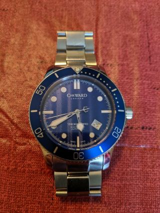 Christopher Ward C60 Trident Pro 600 43mm Blue Dial And Bezel