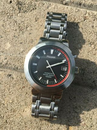 Pulsar By Seiko Kinetic Date Men 