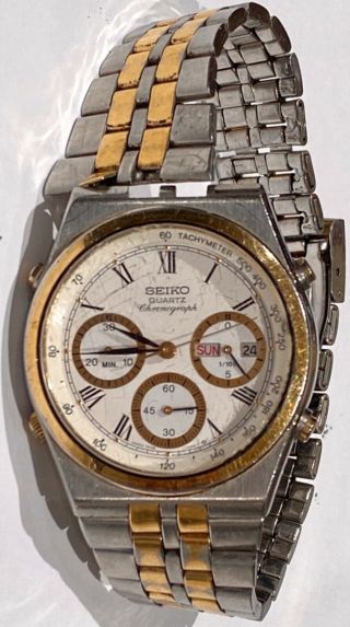 Vintage Men ' s Seiko watch model 7A38 - 7289 (A6) 3