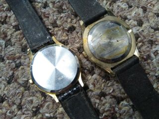 2x Gents Vintage Moonphase Watches Rotary Sekonda Spares/Repairs 4