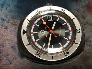 Vintage Aquadive men ' s wristwatch diver 1960 ' s - 70 ' s automatic stainless steel 10