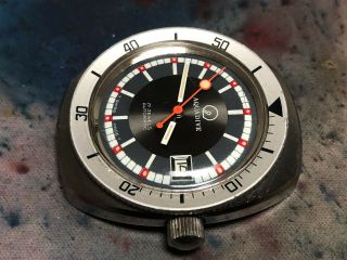 Vintage Aquadive men ' s wristwatch diver 1960 ' s - 70 ' s automatic stainless steel 5