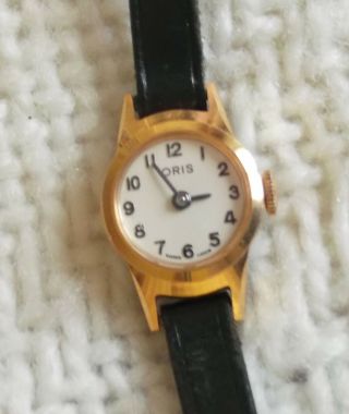 Ladies Vintage Gold Plated Oris 17 Jewel Swiss Made Mechanical Wrist Watch