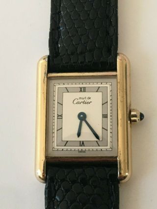 Cartier Must De Tank Quartz Watch