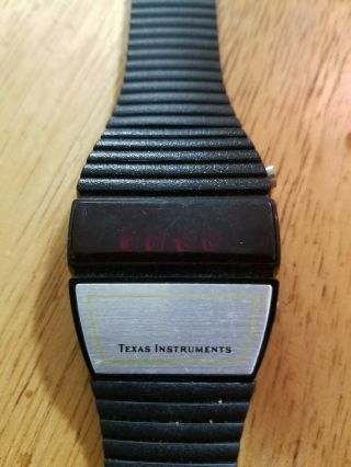 Rare Vintage Ti Texas Instruments Led Watch Not Parts