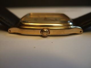 RARE Vintage Men ' s Lorus by SEIKO V732 - 5A50 Gold Plated Dress Watch 6