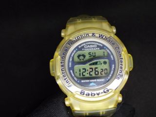 Casio Vintage Digital Watch Baby G 2047 Bg - 1000k 8th Whale And Frogman Tide
