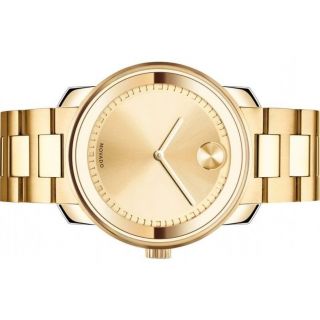 Movado Men ' s Swiss Bold Gold Ion - Plated Stainless Steel Bracelet 3600258 3