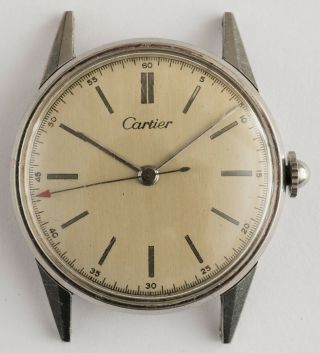 Vintage Movado Mid - Sized Watch Marked For Cartier On The Dial 14759 Cal 470