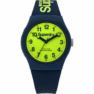 Superdry Unisex Analogue Quartz Watch With Silicone Strap Syg164un