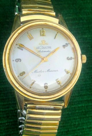 Vintage Lecoultre Master Mariner 1200 Automatic 10k Gold Filled Mens Wristwatch