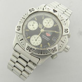 TAG HEUER AUTOMATIC 740.  306 VINTAGE CHRONOGRAPH WATCH 100 VALJOUX 7750 12