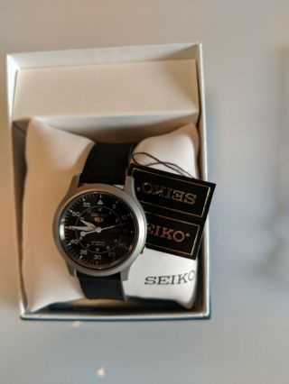 Seiko Pilot/military Watch Snk809 Stainless Steel,  Extra Silicone Band