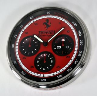 Panerai Ferrari Granturismo Chrono Dealers 304mm Steel Wall Timepiece Display