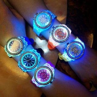 Luminous Led Sport Watches For Men & Women Quartz Watch Silicone Wristwatches
