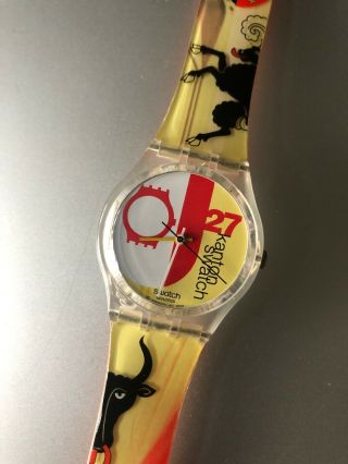 Rare 2002 27kanton Swatch Watch Perfect Order