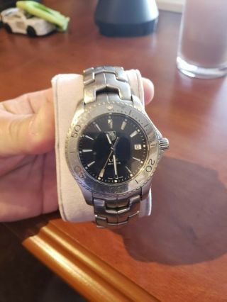 Tag Heuer Link Black And Silver Watch