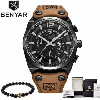 Benyar Mens Watches Military Army Luxury Sports Casual Gifts For Him Father Son