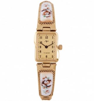 Elegant Women ' s Mechanical Vintage Style Watch Luch.  Champagne face. 2