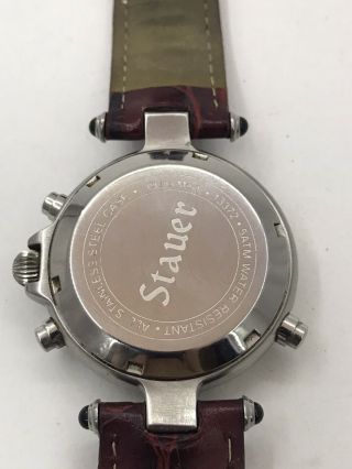STAUER Graves 33 Men’s Multi Function 13372 Sun Moon Phase Automatic Watch 3