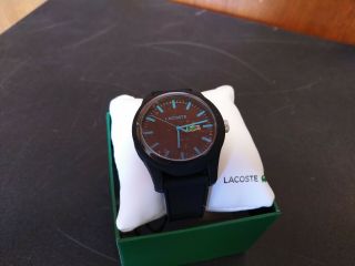 Mens Lacoste 12.  12 Watch 2010791 Packaged.