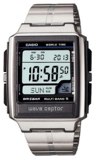 Casio Watch Wave Cepter Radio Clock Multiband 5 Wv - 59dj - 1ajf Men 