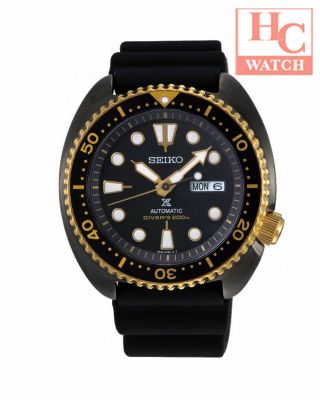 Seiko Prospex Srpd46k1 Black Gold Turtle Special Edition Diver 