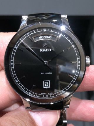 Rado Centrix Stainless Steel And Black Ceramic Automatic Mens Watch R30156152