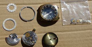 Bucherer Officially Certified Chronometer Wristwatch Parts 25 Jewels,  Watch Case