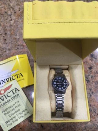 Invicta Black And Silver Watch