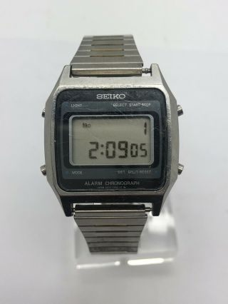 Vintage Seiko A914 - 5a09 Digital Alarm Chronograph Lcd Quartz Watch 1984