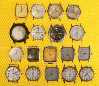 [lot Of 18] Vintage Timex Men 