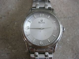 Bulova Pre - Owned Wrist Watch For Men