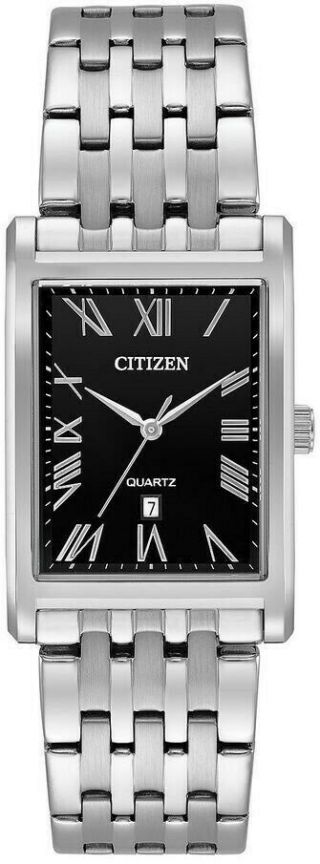 Citizen Quartz Black Dial Stainless Steel Mens Dress Watch Set Bh3000 - 68e