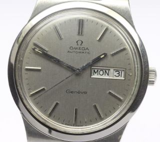 Omega Geneve Day - Date Cal.  1022 Silver Dial Automatic Men 