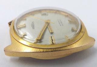Running Vintage Angelus Automatic Swiss 21J 33mm Mens Wrist Watch w/ Date Q3 3