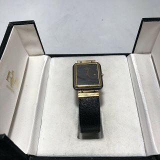 Vintage RAYMOND WEIL Geneve 18k Gold Plated LADY ' S Watch 2
