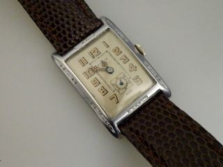 Vintage 1927 Bulova 14k Solid Gold 17j Art Deco Watch - 57429