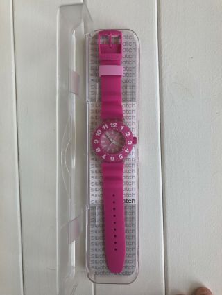 Pink Swatch Watch,  Oversized Dial,  Women’s Style,  Retro