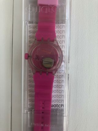 Pink SWATCH watch,  oversized dial,  women’s style,  retro 2