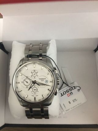 Mens Tissot Couturier Chronograph Automatic T035627A.  STAINLESS.  Minty Cond 2